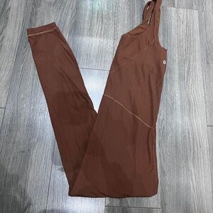 lululemon align ribbed bodysuit size 6 brown